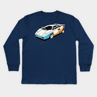 Lamborghini Countach Kids Long Sleeve T-Shirt